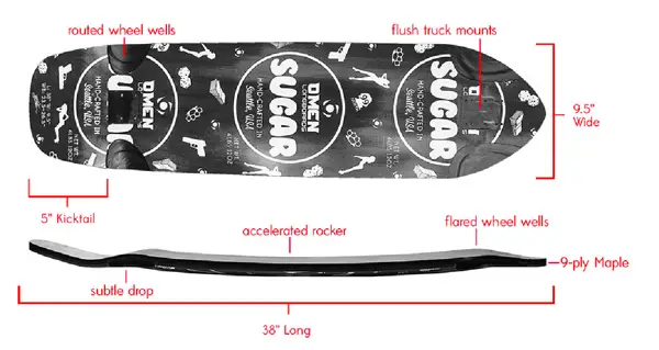 SINGLE KICK FREERIDE style longboard