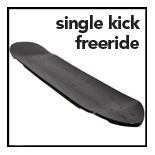 single kick freeride longboard