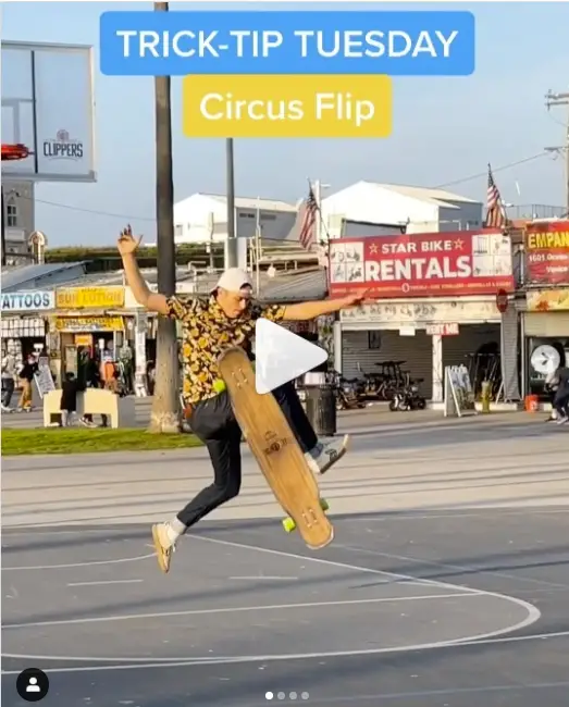 Circus Flip longboard trick